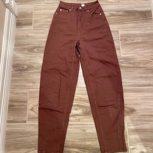 H&M Brown Mom Jeans